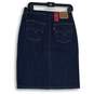 NWT Levi's Womens Blue 5-Pocket Design Button-Front Straight & Pencil Skirt 27 image number 2