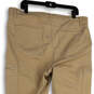 Womens Brown Flat Front Pockets Straight Leg Cargo Pants Size 33/16 image number 4