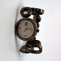 Designer Fossil ES-1816 Bronze Stainless Steel Analog Quartz Wristwatch
