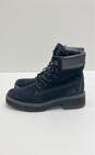 Timberland Black Suede Combat Boots Women's 7 image number 2