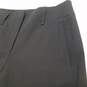 Womens Black Wool Flat Front Straight Leg Formal Dress Pants Size 40 image number 4