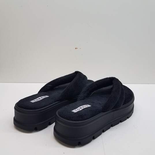 TORRID Terry Thong Platform Sandal Black Women's Size 11 M image number 4