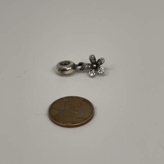Designer Pandora S925 ALE Sterling Silver Daisy Flower Beaded Charm w/ Box image number 2