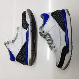 2021 Kids Air Jordan 3 Retro (PS Boys) 'Racer Blue' 429487-145 Leather Basketball Shoes Sz 11C alternative image