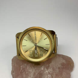 Designer Diesel DZ-1466 Gold-Tone Stainless Steel Round Analog Wristwatch