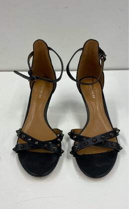 Coach May Black Ankle Strap Pump Sandals Women's Size 6.5 alternative image