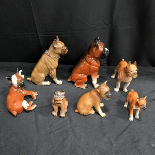 Bundle of 7 Assorted Ceramic Dog Figurines image number 3