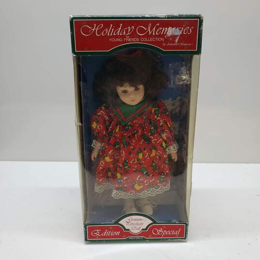 Holiday Memories Young Friends Collection Genuine Porcelain Doll image number 1