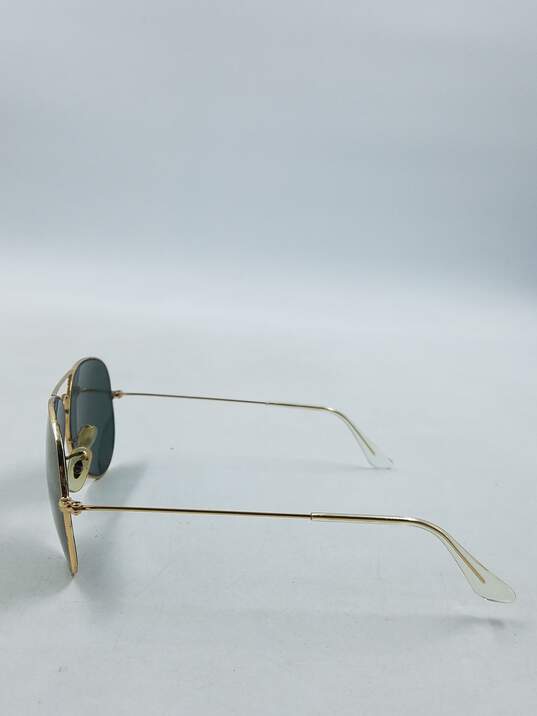 Ray-Ban Gold Aviator Large Sunglasses image number 4
