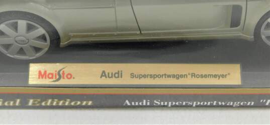 1/18 Maisto Audi Supersportwagen Rosemeyer Diecast Special 31625 Silver w/Box image number 3