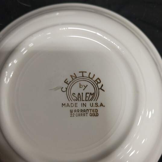 6pc Bundle of Century by Salem 22K Gold Trimmed Dessert Bowls image number 3