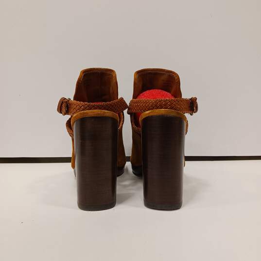 Frye Cognac Karissa Braid Shield Sandals Women's Size 9.5M image number 3