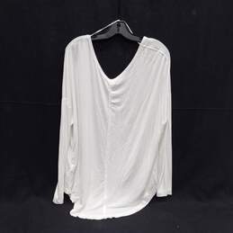 Free People Women's Optic White Long Sleeve Top Size M with Tag alternative image