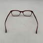Womens MK281 Brown Clear Lens Full Rim Rectangular Eyeglasses With Case image number 3