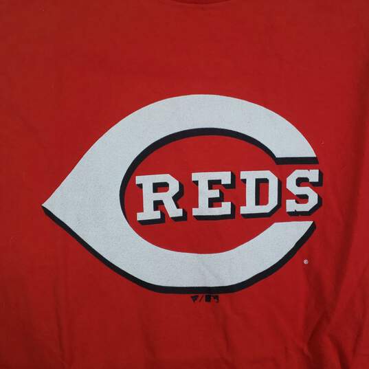 Mens Cotton Cincinnati Reds Pullover Baseball-MLB T-Shirt Size Large image number 3