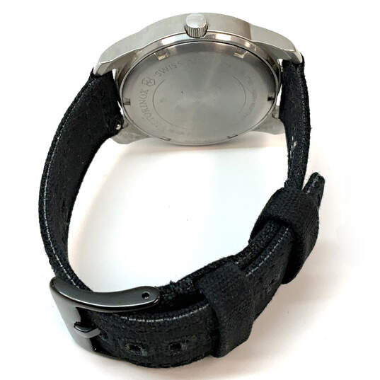 Designer Swiss Army Victorinox Silver-Tone Round Dial Analog Wristwatch image number 4