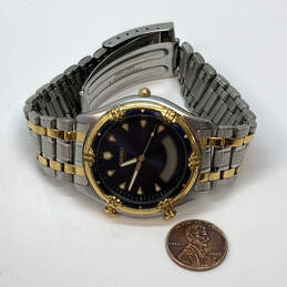 Designer Seiko Two-Tone Chain Strap Black Round Dial Analog Wristwatch alternative image