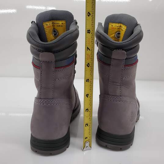 CAT Women's Echo Frost Grey Suede Waterproof Steel Toe Work Boots Size 7.5 image number 6