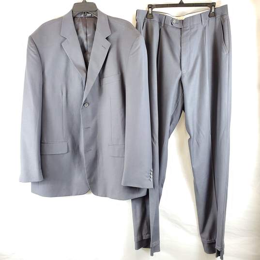 Altonio Demantie Men Grey Set Suit Sz 48 image number 1