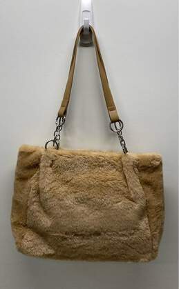 Mearoy Italy Tan Plush Faux Fur Tote Bag alternative image