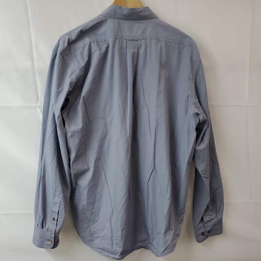 Filson Blue Cotton LS Button Up Shirt Men's MD image number 2
