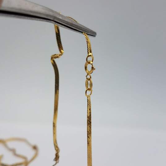 14k Gold Chain Jewelry Scarp 1.3g image number 4