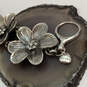 Designer Fossil Silver-Tone Clear Crystal Flower Fashionable Chain Bracelet image number 4