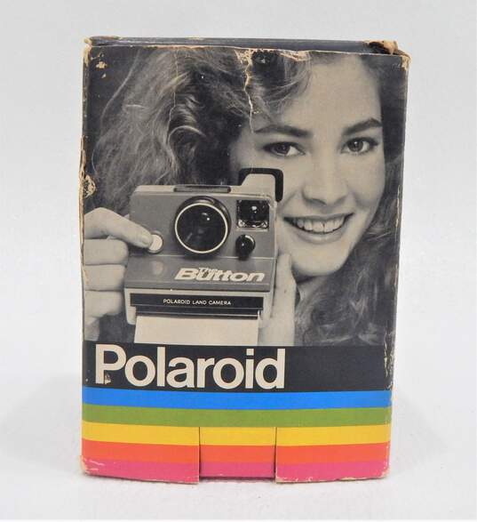 Polaroid The Button Land Camera Complete in Original Box Gray image number 1