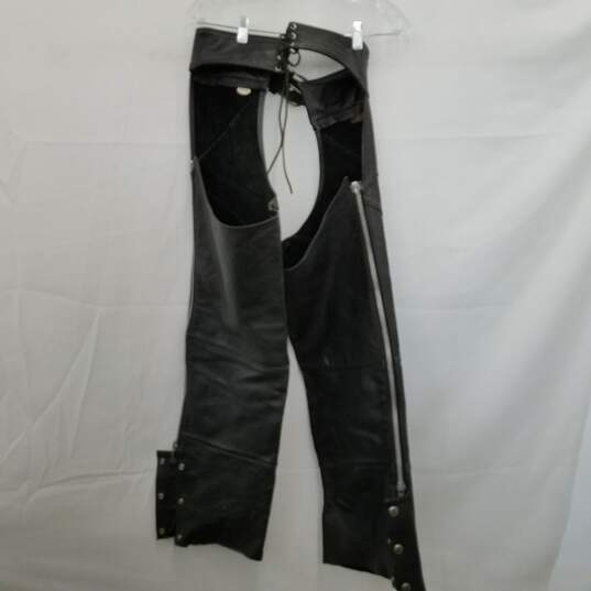 Harley-Davidson Black Leather Chaps Size Small image number 2