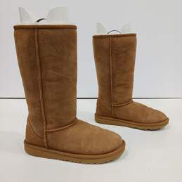 Ugg Classic Tall Tan Winter Boots Size 4 alternative image