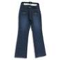 Womens Blue Denim Stretch Medium Wash Pockets Straight Leg Jeans Size 4 image number 2