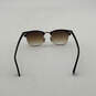 Womens BB 316 Clubmaster Brown Lens Blue Full Rim Rectangle Sunglasses image number 3