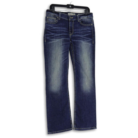 NWT Womens Blue Dakota Denim 5-Pocket Design Bootcut Leg Jeans Size 28 R image number 1