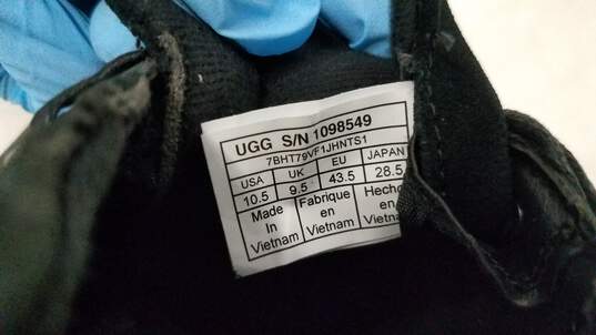 Ugg Black Suede Men's Water Proof Shoes Sz 10.5 US image number 4