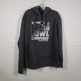Mens New England Patriots Super Bowl Champion NFL Pullover Hoodie Size Large