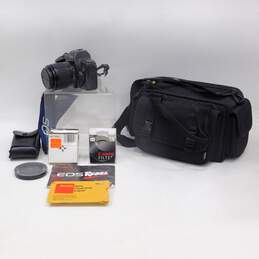 Canon EOS Rebel 35mm Film Camera w/ Case & Accessories