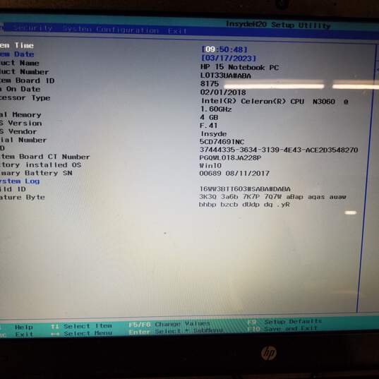 HP 15in Notebook Intel Celeron N3060 CPU 4GB RAM 320GB HDD image number 5