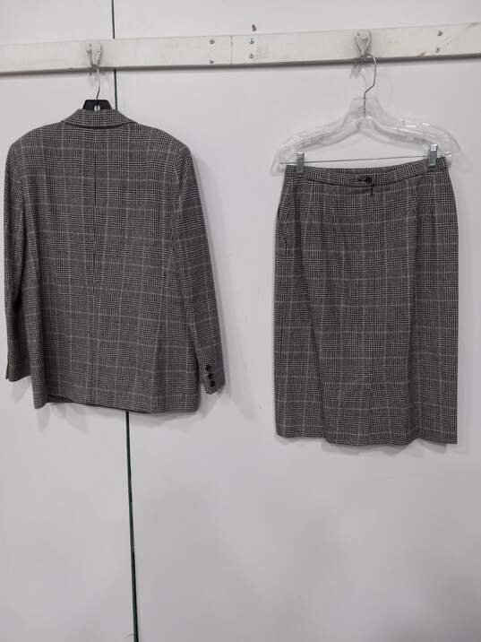 Women's Pendleton Houndstooth Pure Wool Suit Skirt Set Sz 12 image number 2