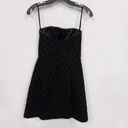 White House Black Stag Black Polka Dot Strapless Mini Dress Size 00 alternative image