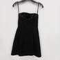 White House Black Stag Black Polka Dot Strapless Mini Dress Size 00 image number 2