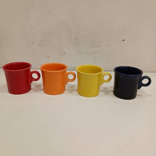 Bundle of 4 Assorted Fiesta Multicolor Ceramic Coffee Mugs image number 2