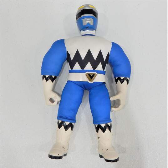 VTG 1999 Power Rangers Lost Galaxy Power Bashers 20in. Blue Ranger Electronic Talking Plush image number 1