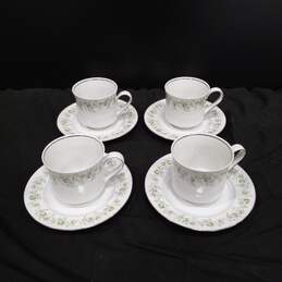8pc Johann Haviland China Teacups and Saucers alternative image