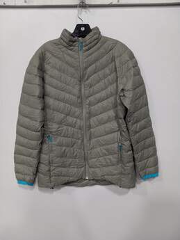 Helly Hansen Women's Gray/Blue Goose Down Puffer Jacket Size XL
