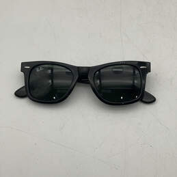 Womens Black Full Rim Lightweight UV Protection Wayfarer Sunglasses