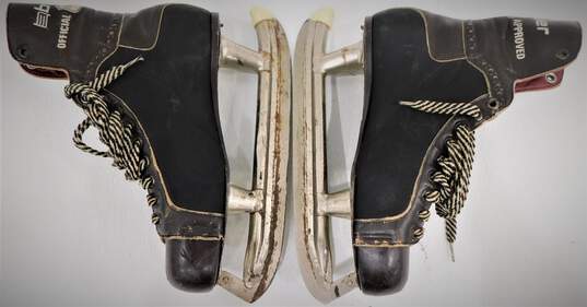 Vintage Bauer NHL Approved Leather Ice Hockey Skates Men's Size 11 image number 2