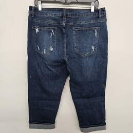 Distressed Capri Jeans alternative image