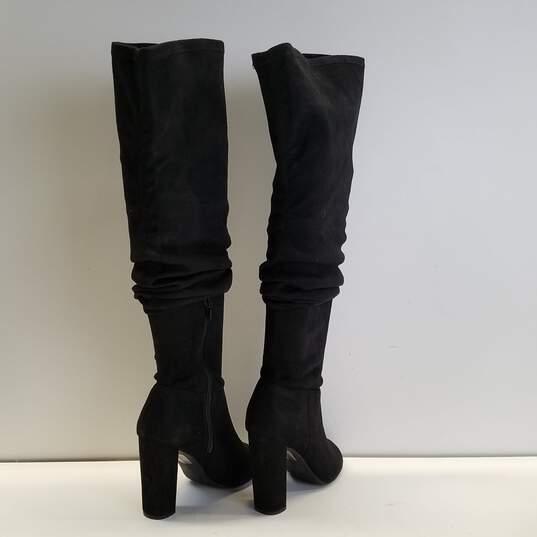 Wild Diva Lounge Women's Open Toe Boots Black Size 5.5 image number 4