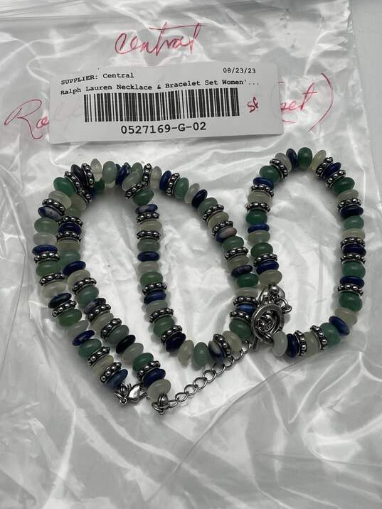 Lot Of 2 Ralph Lauren Womens Multicolor Beaded Necklace & Bracelet 87.9g image number 6