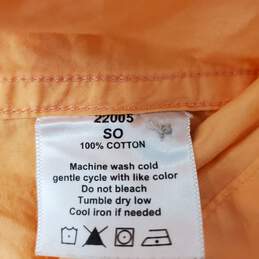 Cc Filson WM's Pastel Orange Vented Fishing Button Long Sleeve Shirt Size S alternative image